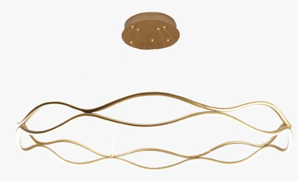 Candil LED ACADAY Moderno |  80 cm y 60 cm | Altura Ajustable, Luz Cálida/Fría/Intermedia con Control Remoto