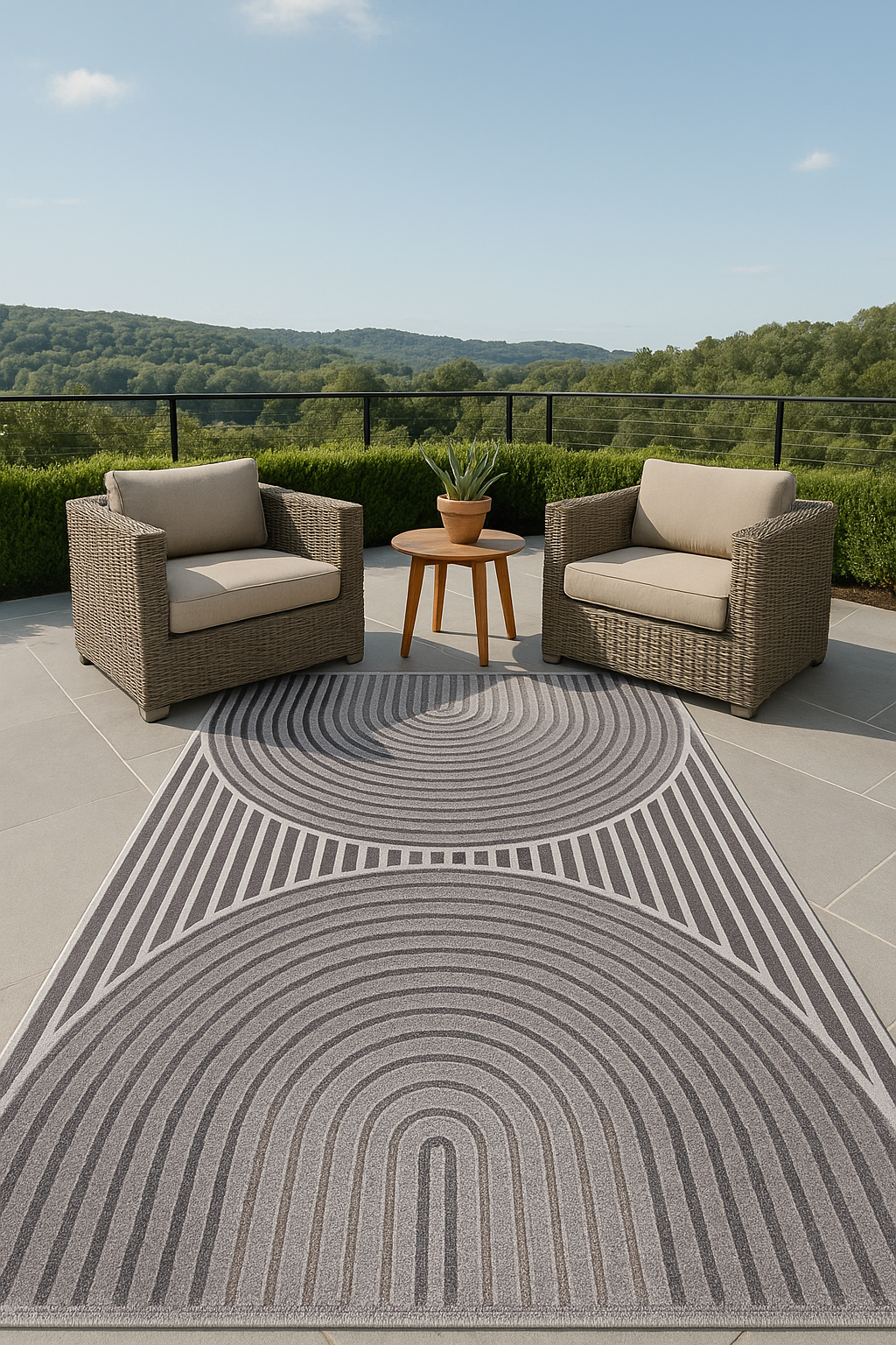 Tapete Chaira 85001E – Interior / Exterior Oriental Weavers (3 Medidas Disponibles)