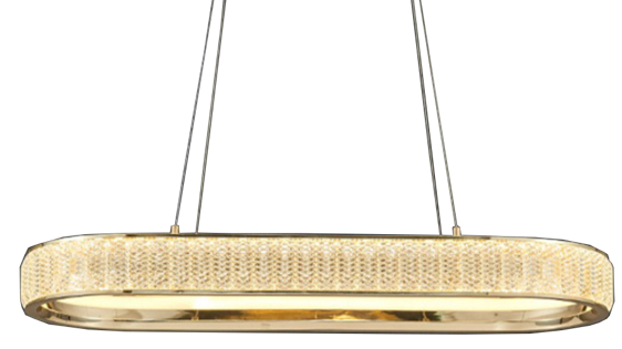 Candil LED LORENA | Moderno 120 CM | Altura Ajustable, Luz Cálida/Fría/Intermedia con Control Remoto
