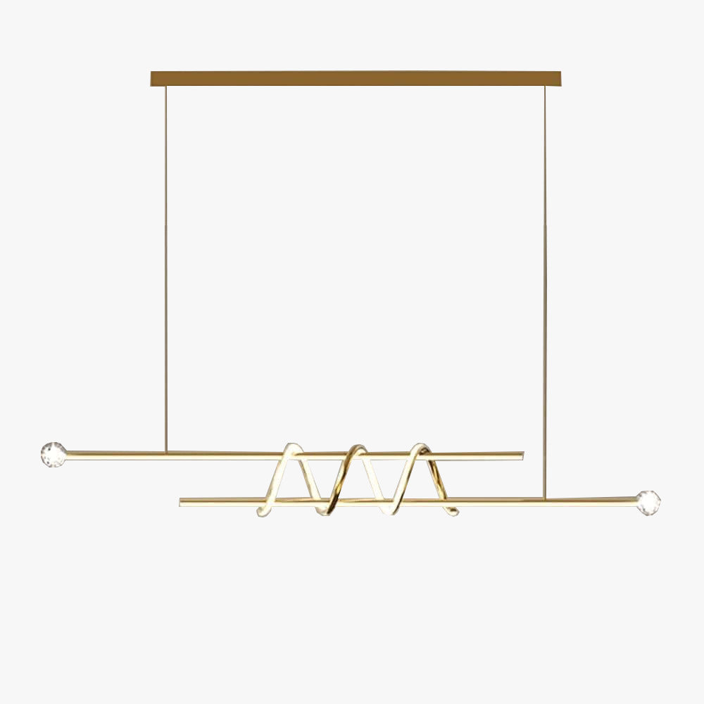 Candil LED MELILA Moderno | 120 cm y 150 cm | Altura Ajustable, Luz Cálida/Fría/Intermedia con Control Remoto