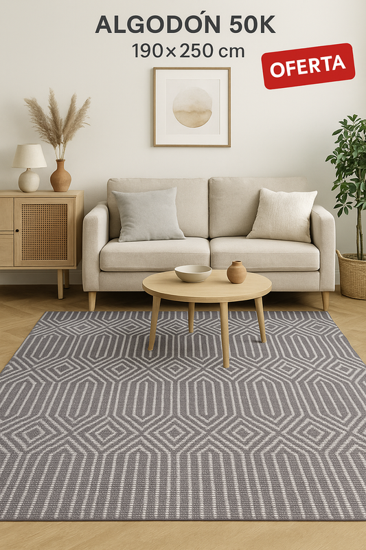Tapete Decorativo Modelo ALGODÓN – 190 x 250 cm | Precio Especial (diferentes diseños)