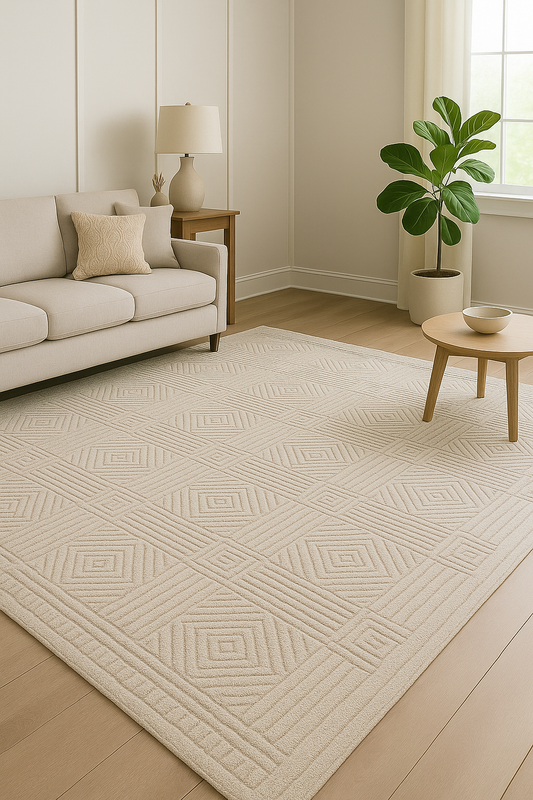 Tapete Alloy 22001 J Beige Geométrico – Oriental Weavers (2 Medidas Disponibles)