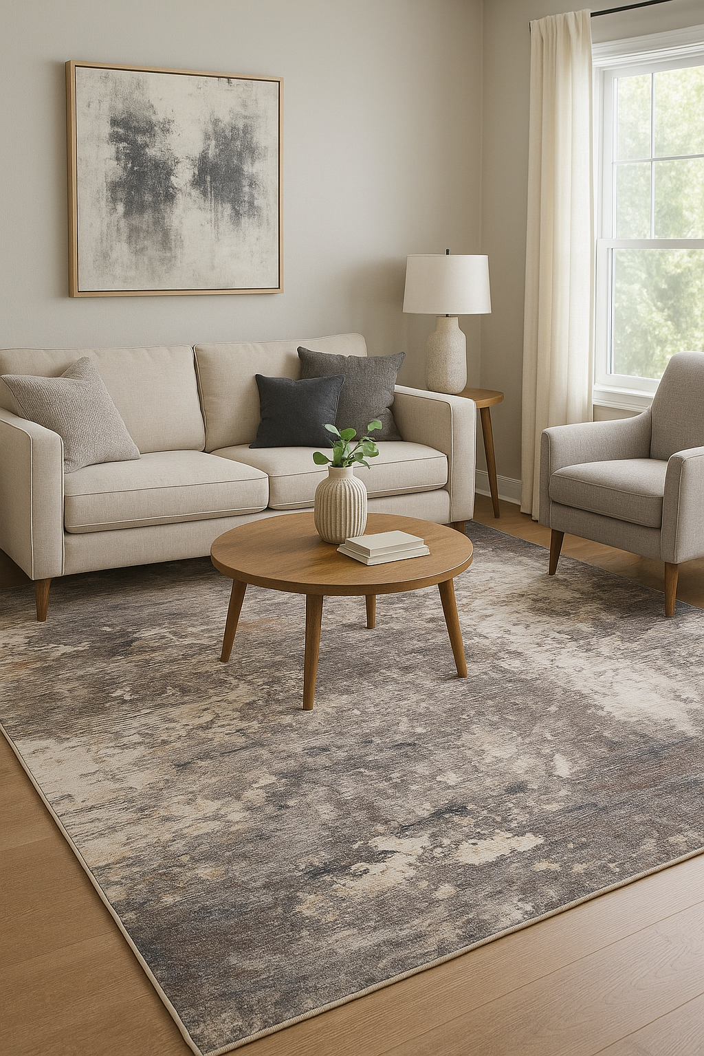Tapete Decorativo Cresent 5562H | Diseño Moderno en Tonos Neutros | Ideal para Sala, Comedor u Oficina– Oriental Weavers  (4 Medidas Disponibles)