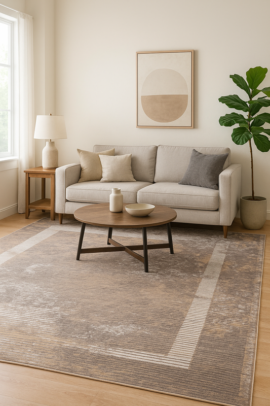 Tapete Decorativo Cresent 7151J | Diseño Moderno en Tonos Neutros | Oriental Weavers  (3 Medidas Disponibles)
