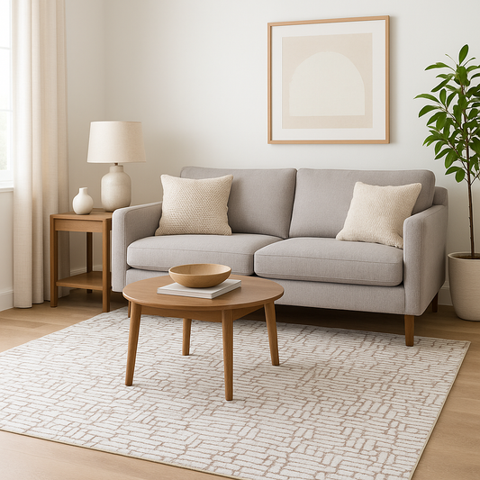 Tapete Decorativo Dante 52001K | Diseño Moderno en Tonos Neutros | Oriental Weavers  (4 Medidas Disponibles)