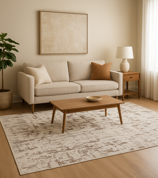 Tapete Decorativo Dante 60001E| Diseño Moderno en Tonos Neutros | Oriental Weavers  (4 Medidas Disponibles)
