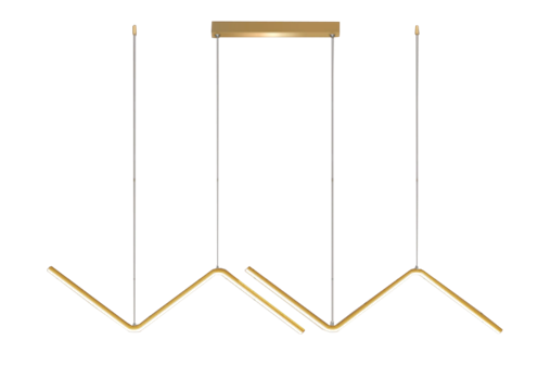 Candil LED DUXI |  Moderno 120 CM | Altura Ajustable, Luz Cálida/Fría/Intermedia con Control Remoto