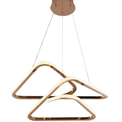 Candil LED FRANCO |  Moderno 60 CM | Altura Ajustable, Luz Cálida/Fría/Intermedia con Control Remoto (Copia)